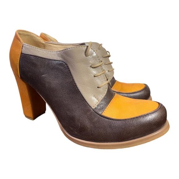 Julia Bo Shoes - Julia Bo Leather Oxford Heel Women size 38 US 7.5-8